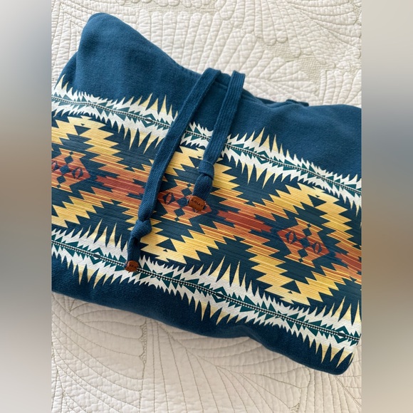 Ariat x Pendleton Blue Night Dance Hoodie- Size S - Picture 11 of 13